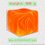 NeeDoh Nice Cube – Solid Squish – Yellow & Orange