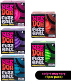Schylling NeeDoh Fuzz Ball – Sensory Toy with a Velvet Texture and Soft Cloud Squish – Wavy Pattern You Can See and Feel – Ages 3 and Up – Color May Vary; One Per Pack (Wonder Waves)