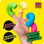 NeeDoh Mac ‘N– Squeeze – 4 Squishy Noodles – Assorted