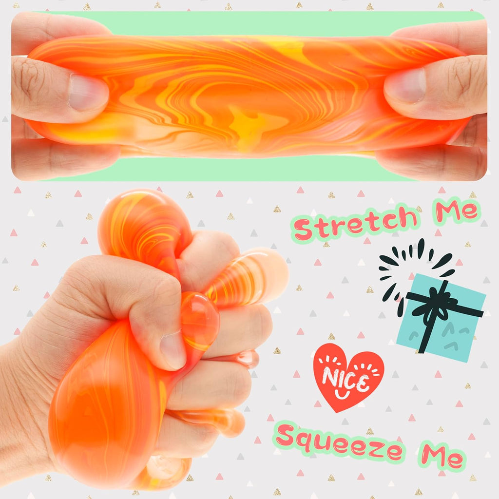 NeeDoh Nice Cube – Solid Squish – Yellow & Orange