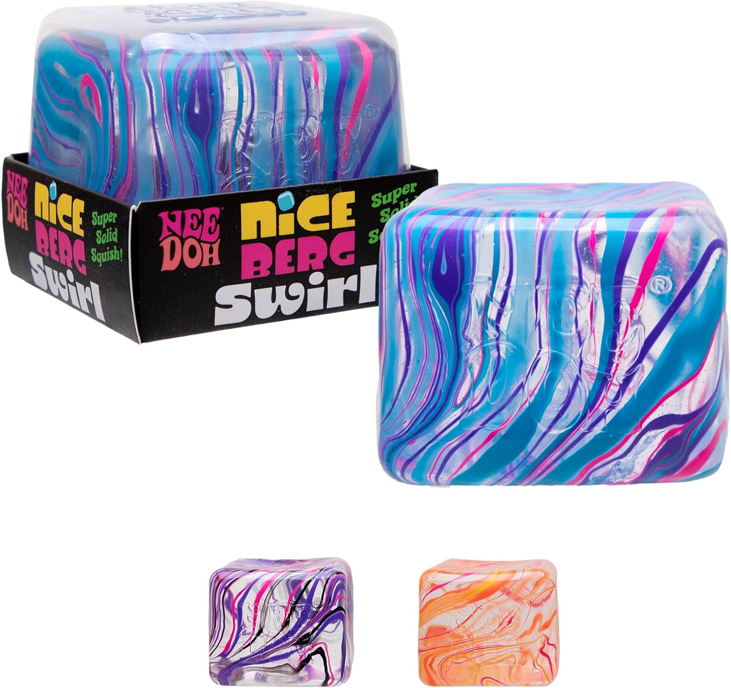 Schylling NeeDoh Swirl Nice Berg – Jumbo Squishy Squeezy Fun – Colors May Vary